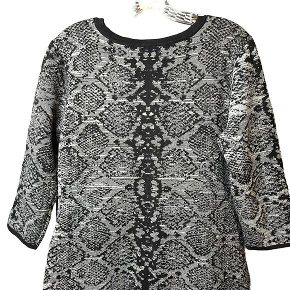 Nina Leonard Geometric Dress Large - Picture 9 of 10